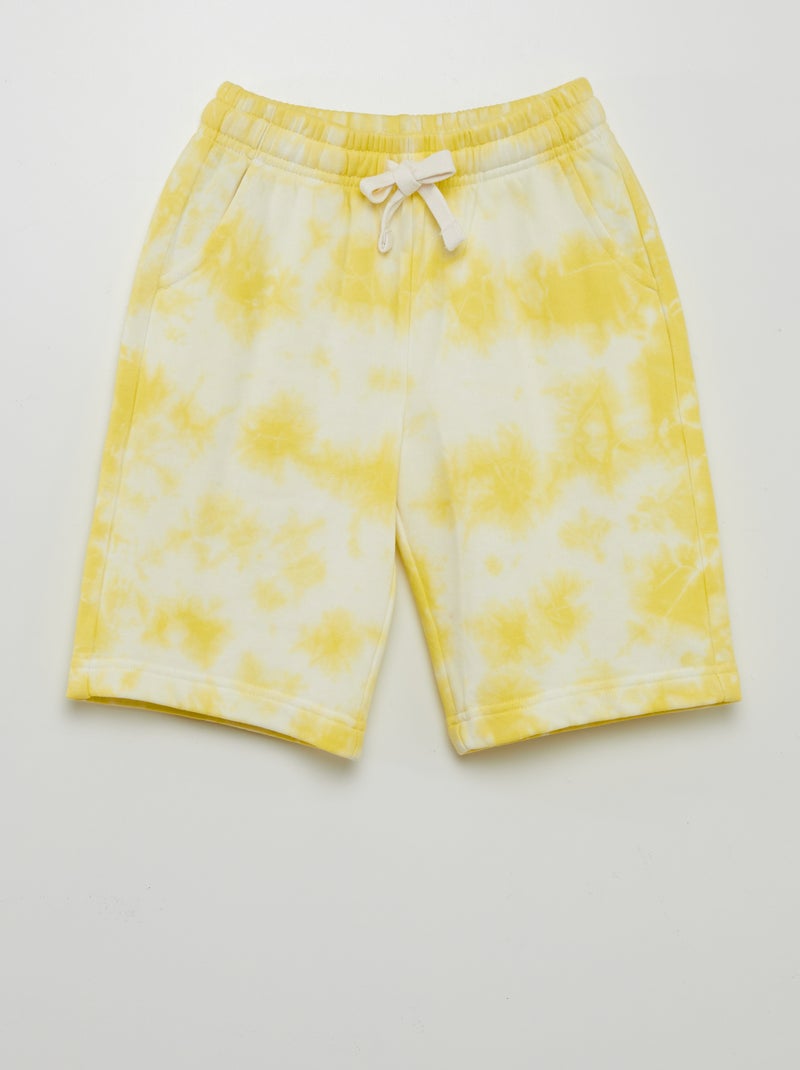 Bermudas em moletão AMARELO - Kiabi