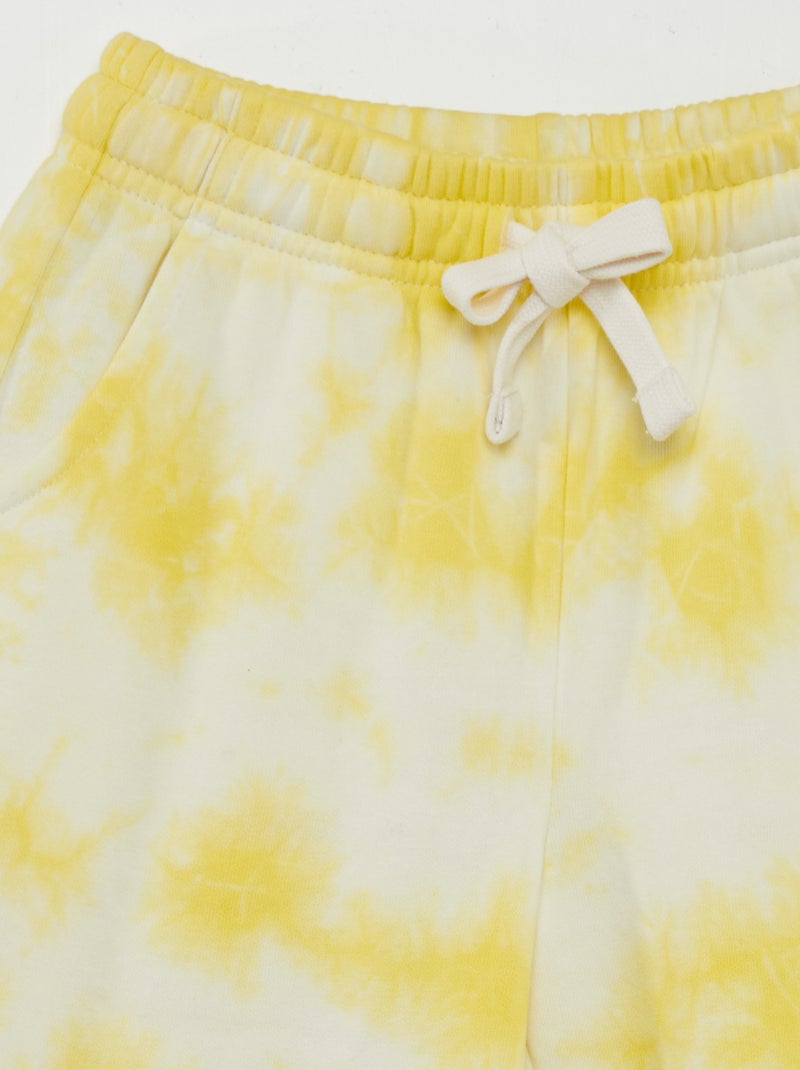 Bermudas em moletão AMARELO - Kiabi