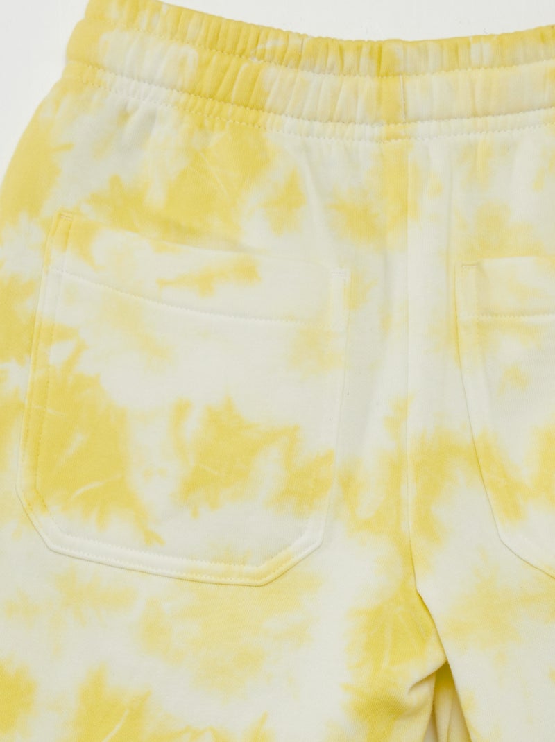 Bermudas em moletão AMARELO - Kiabi