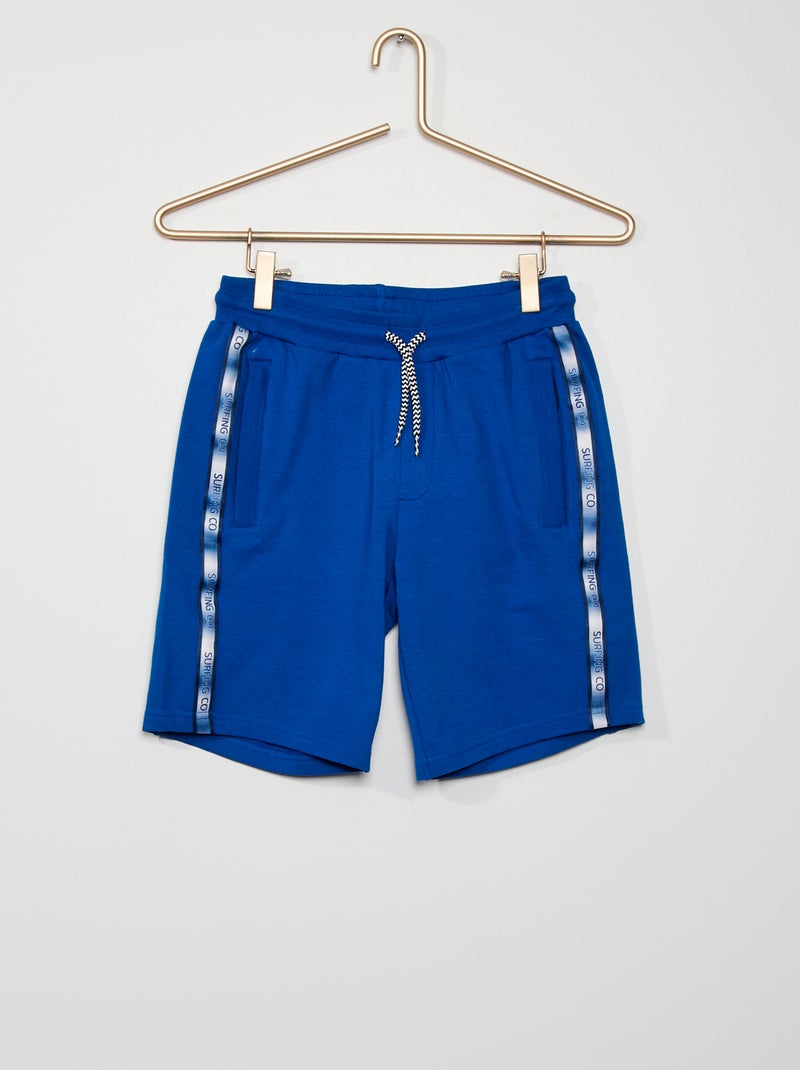 Bermudas em moletão Azul - Kiabi