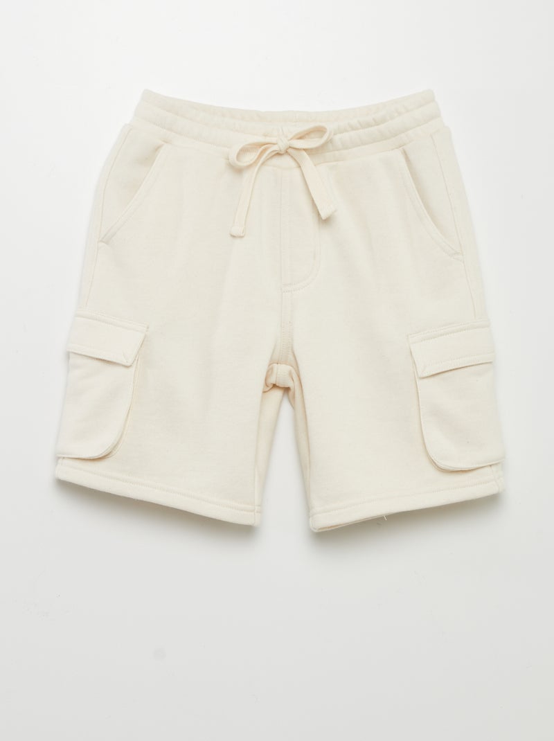 Bermudas em moletão BEGE - Kiabi