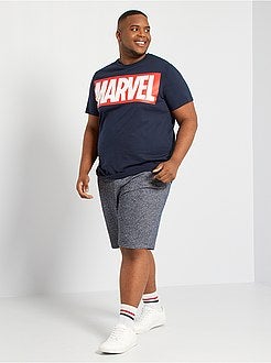 Bermudas em moletão bicolor - Kiabi