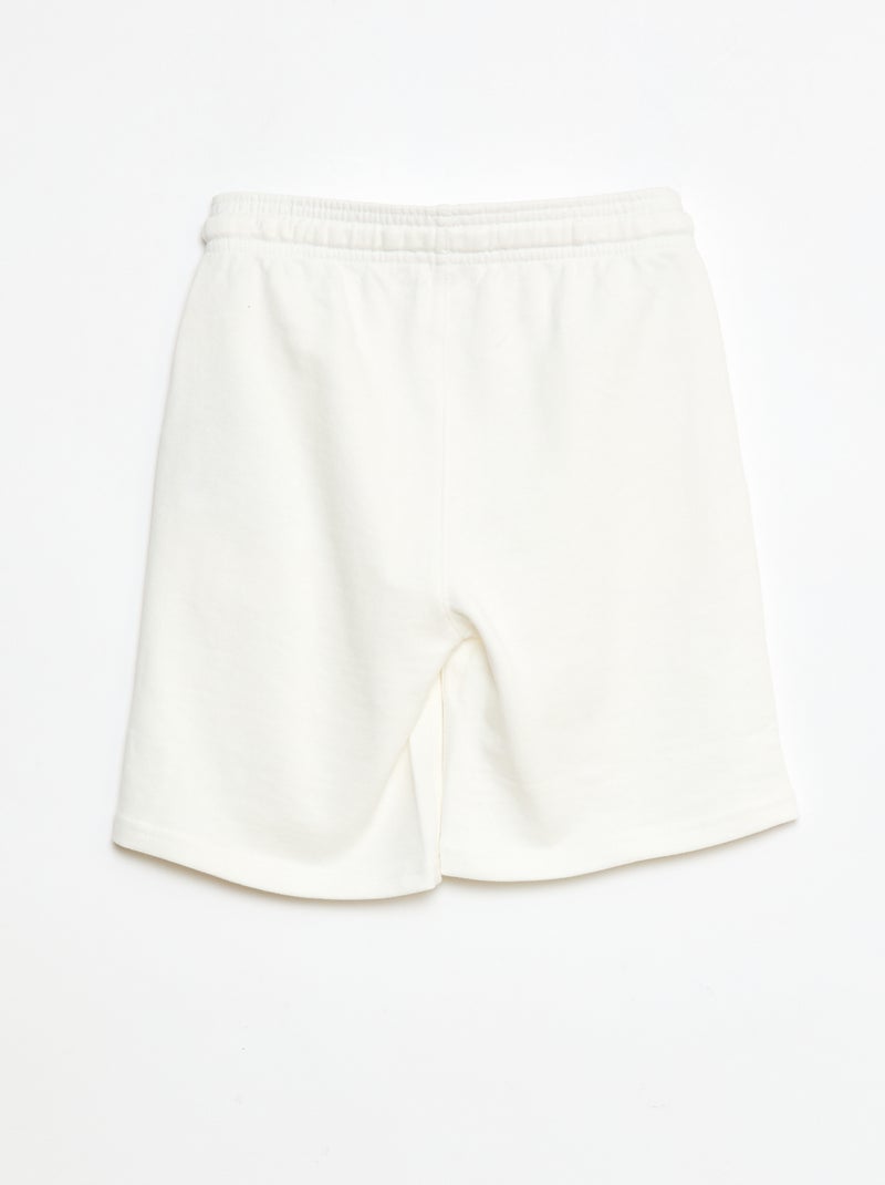 Bermudas em moletão Branco - Kiabi