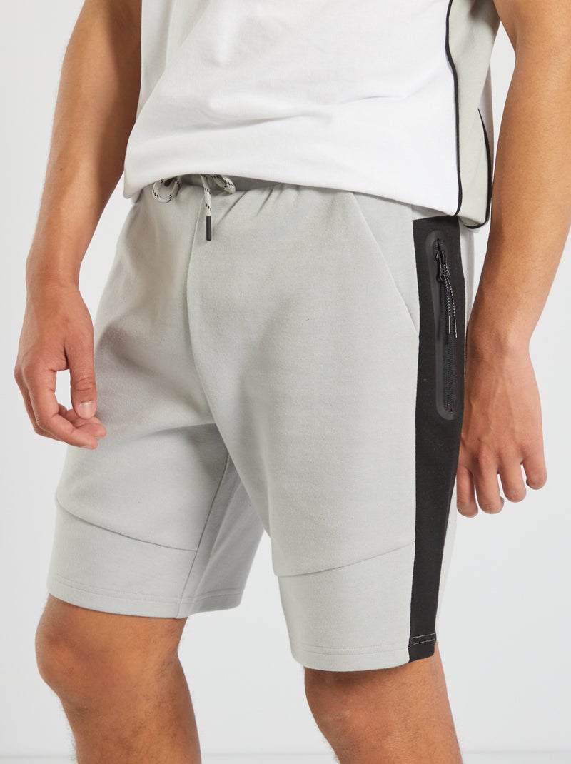 Bermudas em moletão Cinza - Kiabi