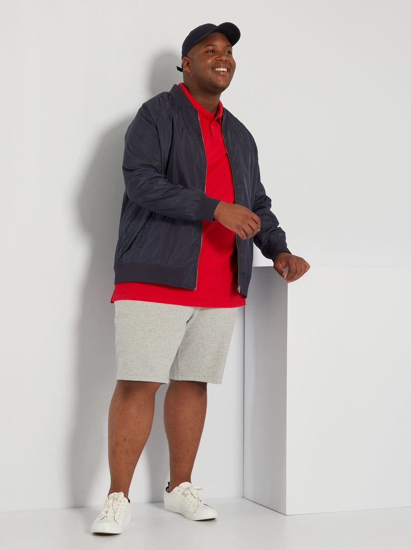 Bermudas em moletão CINZA - Kiabi
