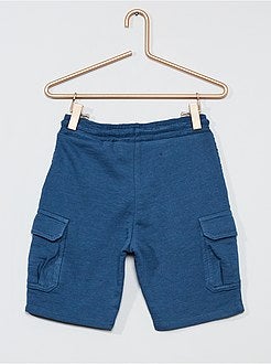 Bermudas em moletão com bolso 'battle' - Kiabi