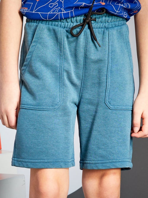 Bermudas em moletão com bolsos grandes - Kiabi