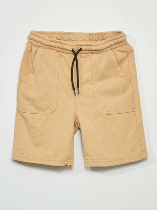 Bermudas em moletão com bolsos grandes - Kiabi
