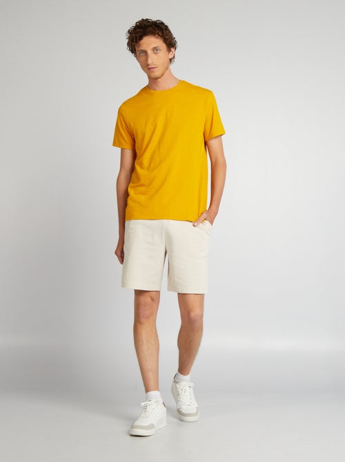 Bermudas em moletão fino - Kiabi