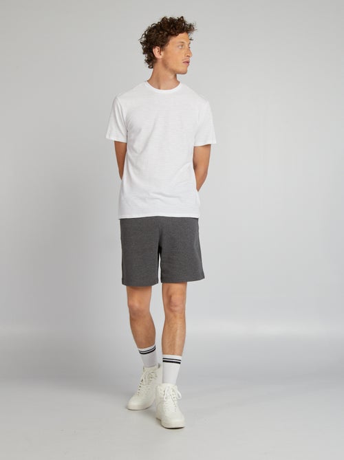 Bermudas em moletão fino - Kiabi