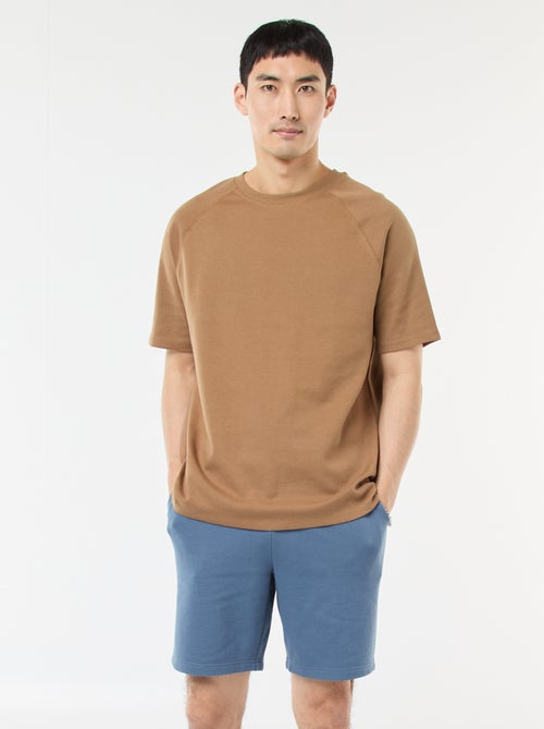 Bermudas em moletão leve - Kiabi Bermudas em moletão leve - Kiabi