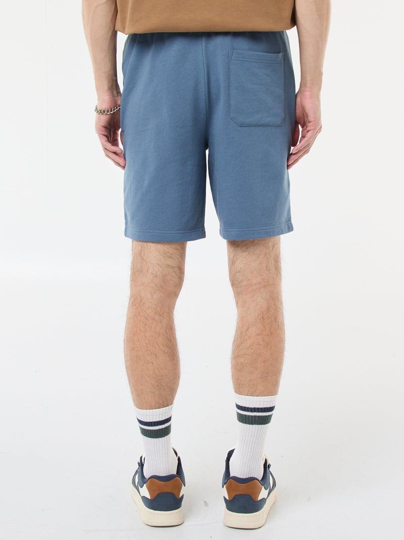 Bermudas em moletão leve Azul - Kiabi