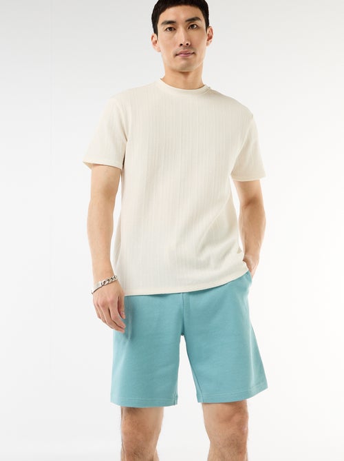 Bermudas em moletão leve - Kiabi