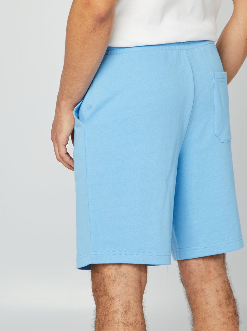 Bermudas em moletão leve AZUL - Kiabi