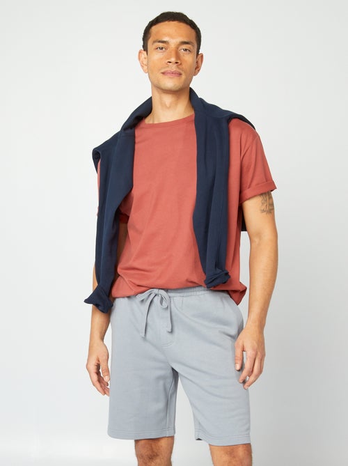 Bermudas em moletão leve - Kiabi