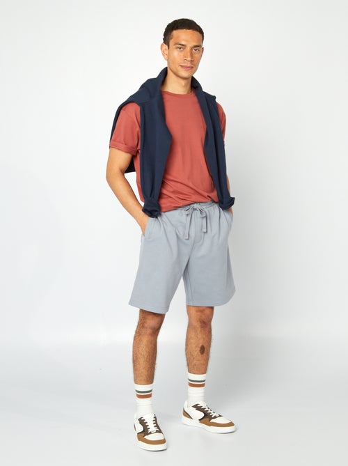 Bermudas em moletão leve - Kiabi