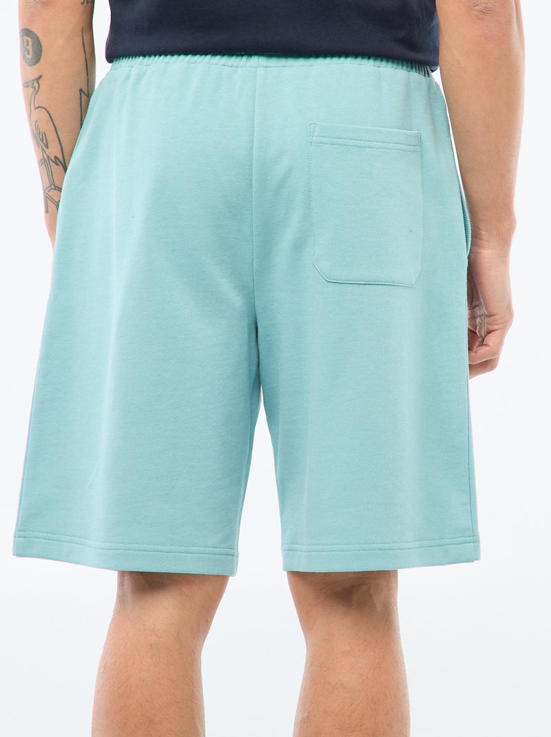Bermudas em moletão leve Azul - Kiabi