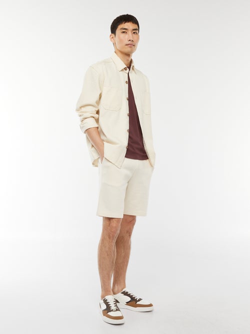 Bermudas em moletão leve - Kiabi