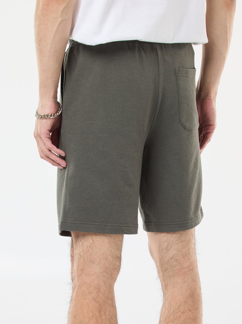 Bermudas em moletão leve Caqui - Kiabi