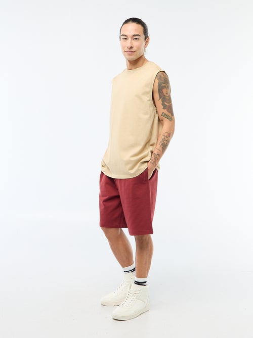 Bermudas em moletão leve - Kiabi Bermudas em moletão leve - Kiabi