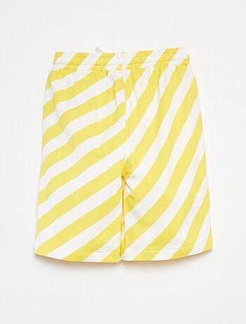 Bermudas em moletão leve com motivo