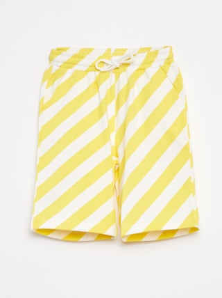 Bermudas em moletão leve com motivo