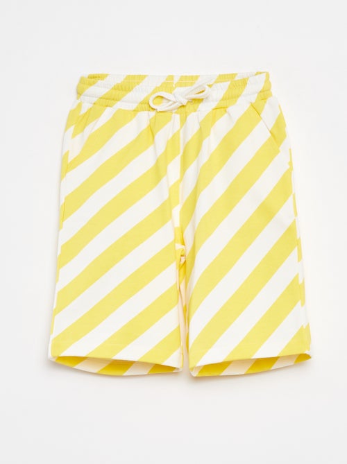 Bermudas em moletão leve com motivo - Kiabi