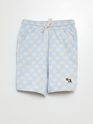 Bermudas em moletão leve com motivo