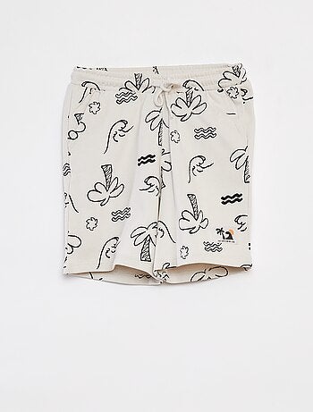 Bermudas em moletão leve com motivo