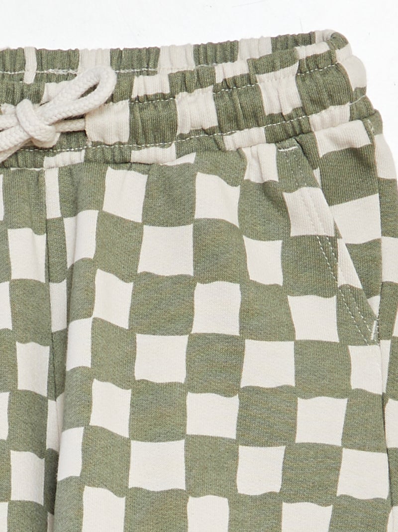 Bermudas em moletão leve com motivo CAQUI - Kiabi