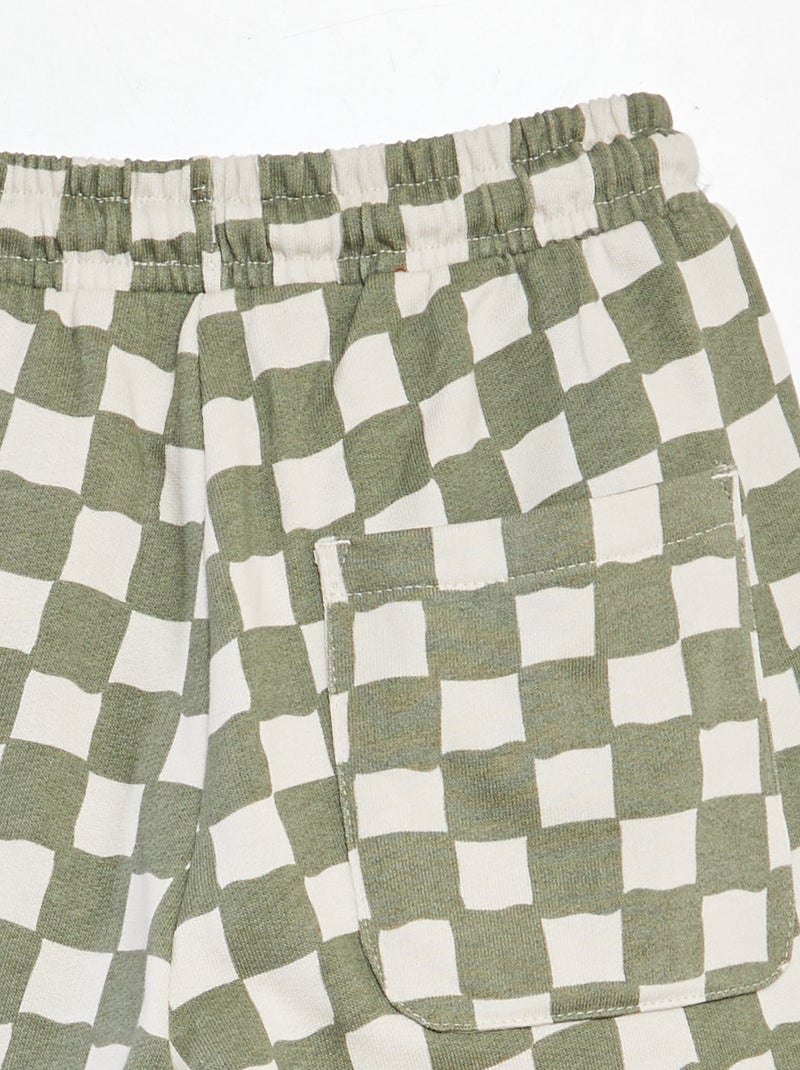 Bermudas em moletão leve com motivo CAQUI - Kiabi