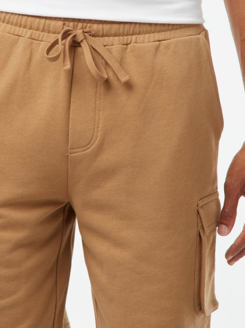 Bermudas em moletão leve com vários bolsos - Kiabi