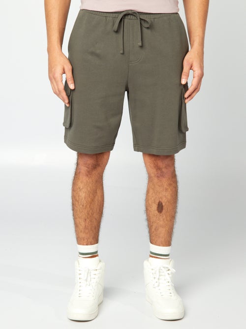 Bermudas em moletão leve com vários bolsos - Kiabi
