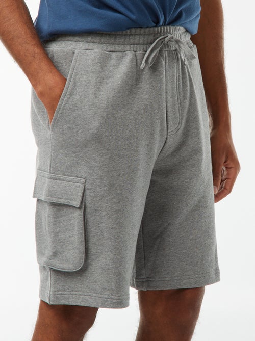 Bermudas em moletão leve com vários bolsos - Kiabi