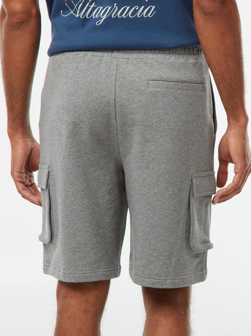 Bermudas em moletão leve com vários bolsos - Kiabi