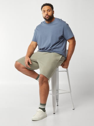 Bermudas em moletão leve lisas