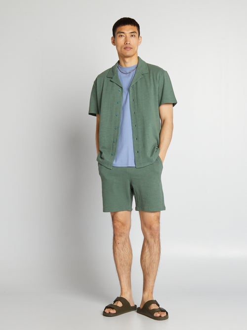 Bermudas em moletão leve - Kiabi