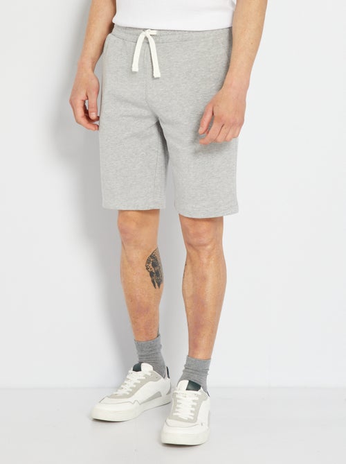 Bermudas em moletão liso - Kiabi