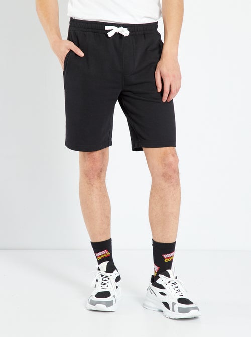 Bermudas em moletão liso - Kiabi
