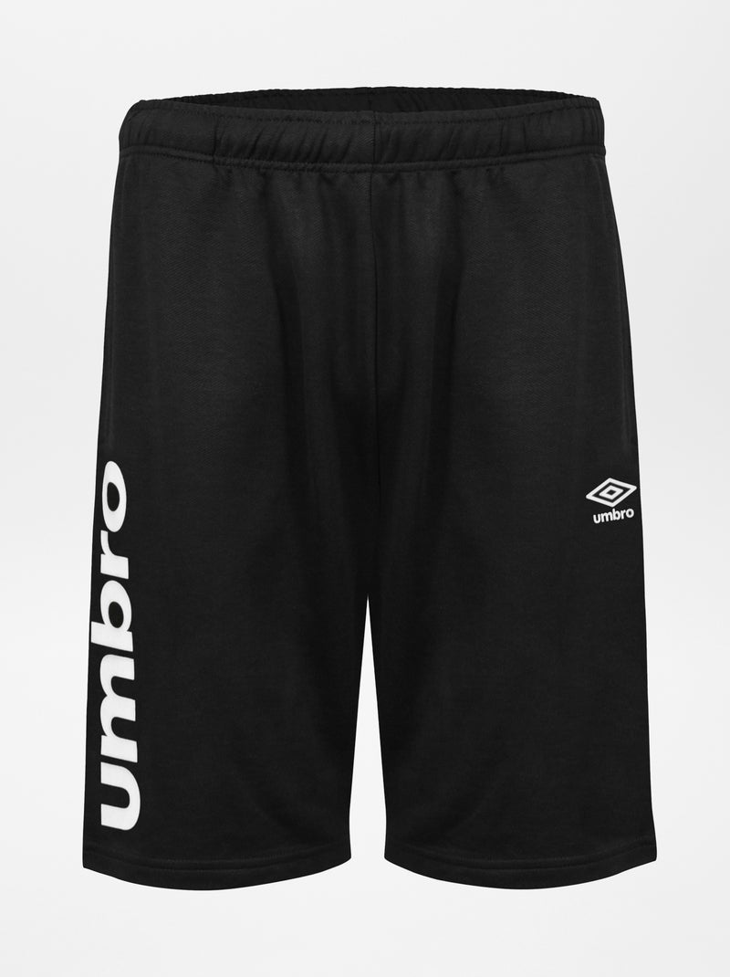 Bermudas em moletão 'Umbro' PRETO - Kiabi