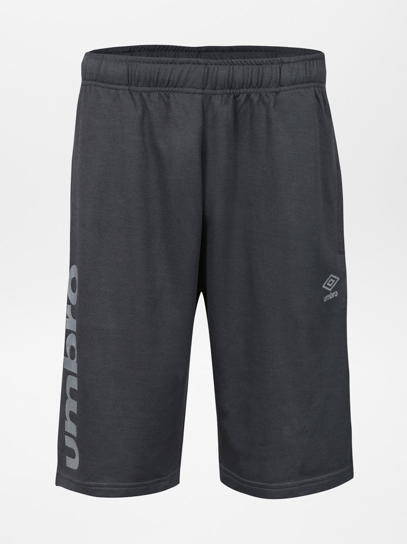 Bermudas em moletão 'Umbro' PRETO - Kiabi