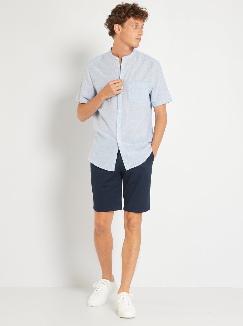Bermudas em ninho de abelha Azul Marinho - Kiabi