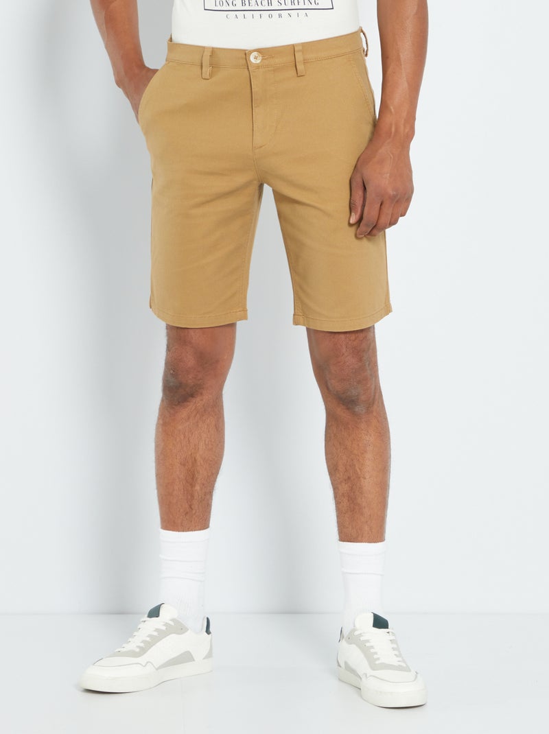 Bermudas em ninho de abelha BEGE - Kiabi