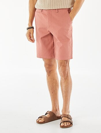 Bermudas em piqué de algodão liso
