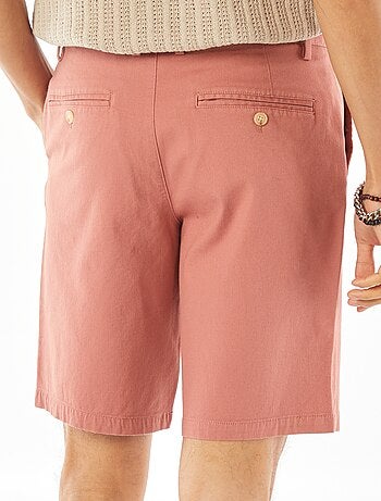 Bermudas em piqué de algodão liso