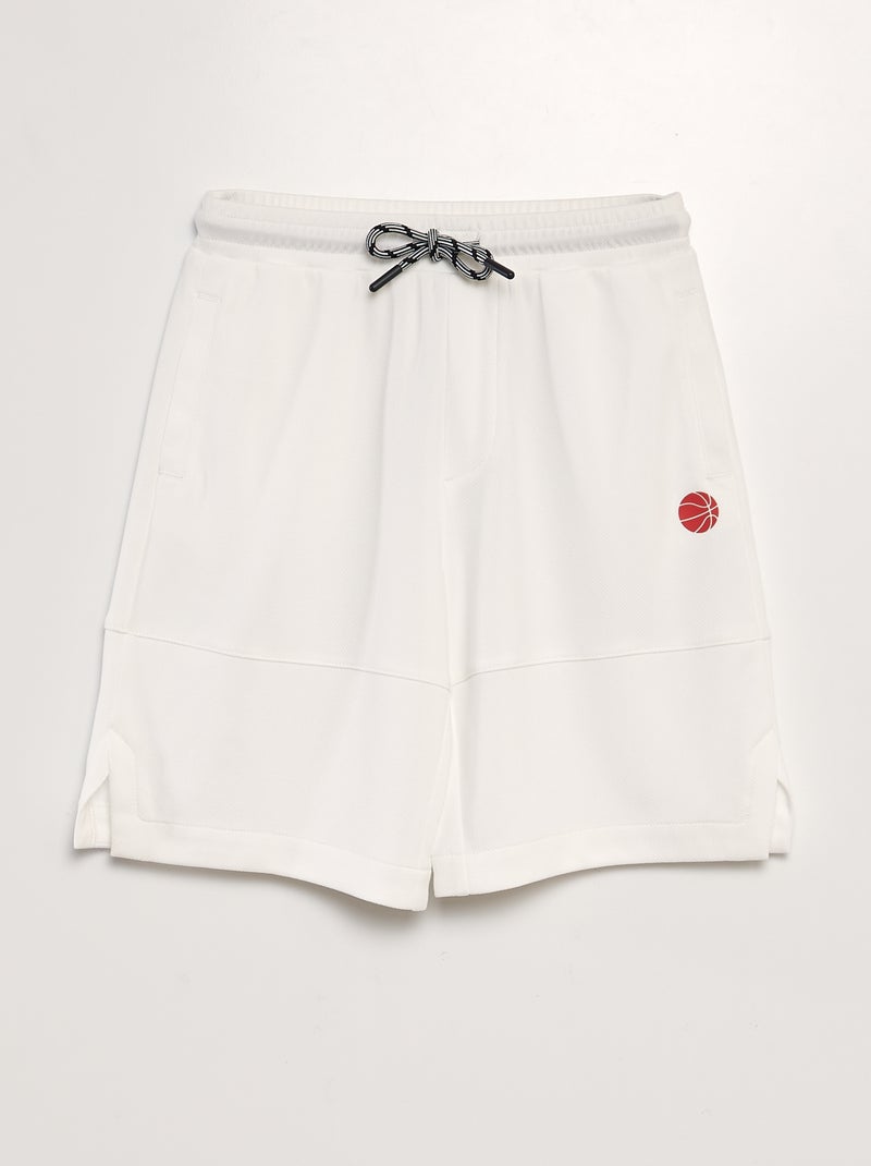 Bermudas em politricô BEGE - Kiabi