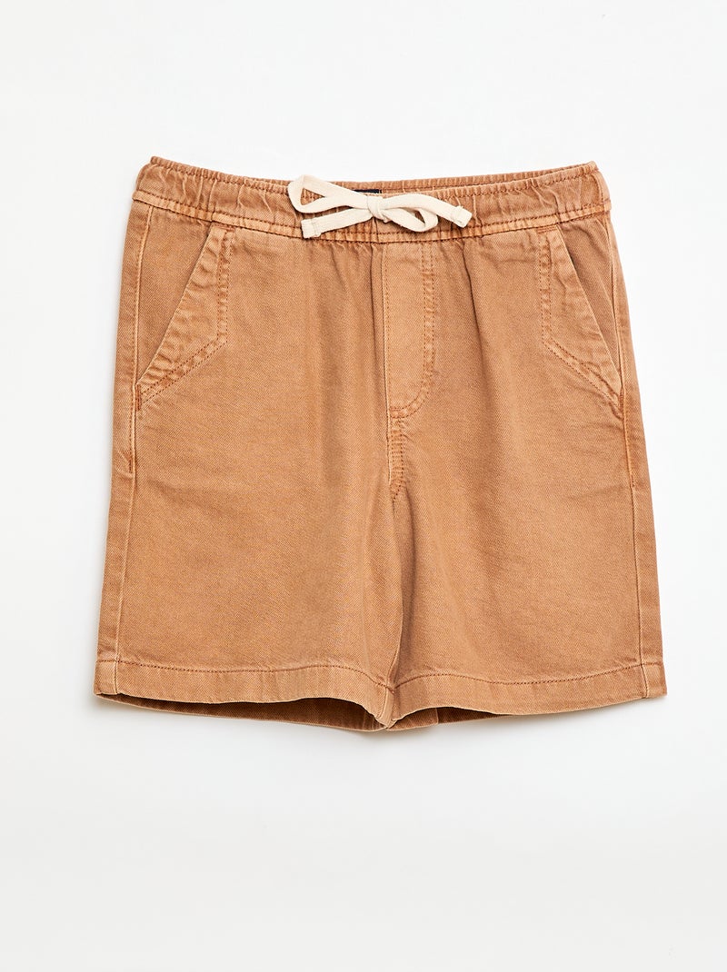 Bermudas em sarja Amarelo - Kiabi