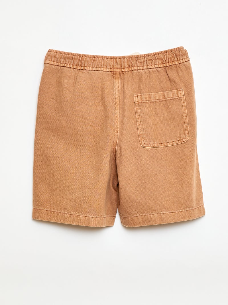 Bermudas em sarja Amarelo - Kiabi