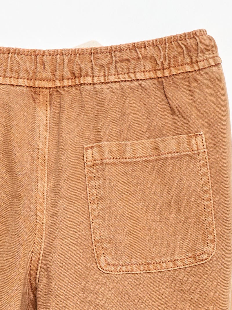 Bermudas em sarja Amarelo - Kiabi