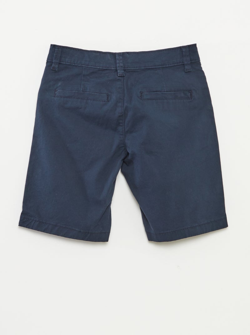 Bermudas em sarja AZUL - Kiabi